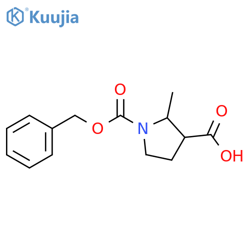 1,3-Pyrrolidinedicarboxylic acid, 2-methyl-, 1-(phenylmethyl) ester structure
