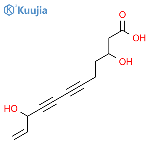 11-Dodecene-6,8-diynoicacid, 3,10-dihydroxy- (9CI) structure