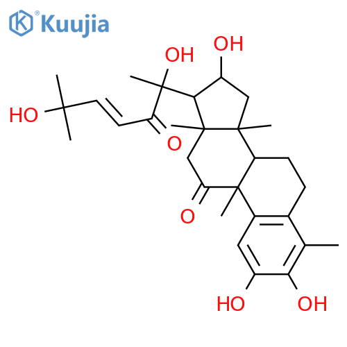 19-Norcholesta-1,3,5(10),23-tetraene-11,22-dione,2,3,16,20,25-pentahydroxy-4,9,14-trimethyl-, (9b,16a,23E)- structure