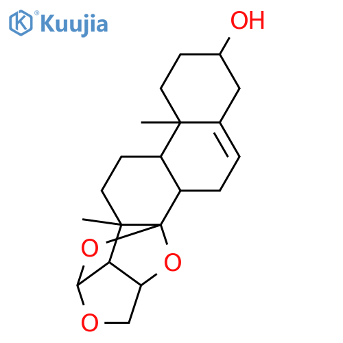 1H-7,10a-Epoxyfuro[2,3-b]phenanthro[2,1-d]furan-2-ol, 2,3,4,4a,4b,5,6,6a,6b,7,8,9a,10b,11-tetradecahydro-4a,6a-dimethyl-, (2S,4aR,4bS,6aR,6bS,7R,9aS,10aR,10bR)- (9CI) structure