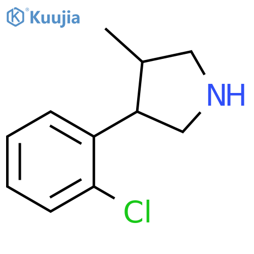 3-(2-chlorophenyl)-4-methylpyrrolidine structure