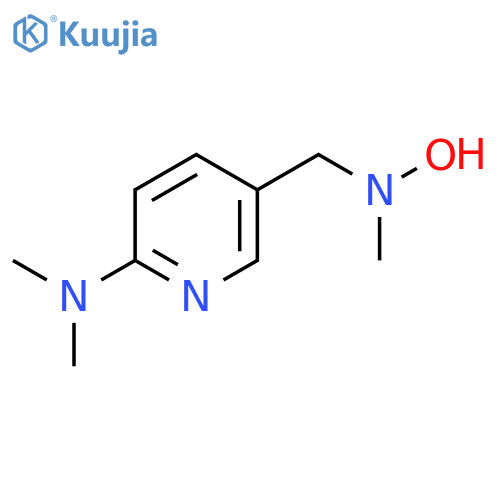 5-{hydroxy(methyl)aminomethyl}-N,N-dimethylpyridin-2-amine structure