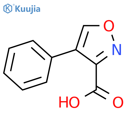 4-phenyl-1,2-oxazole-3-carboxylic acid structure