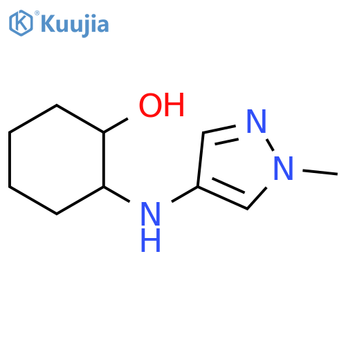 2-(1-methyl-1H-pyrazol-4-yl)aminocyclohexan-1-ol structure