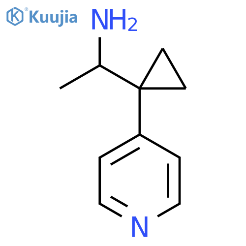 1-1-(pyridin-4-yl)cyclopropylethan-1-amine structure