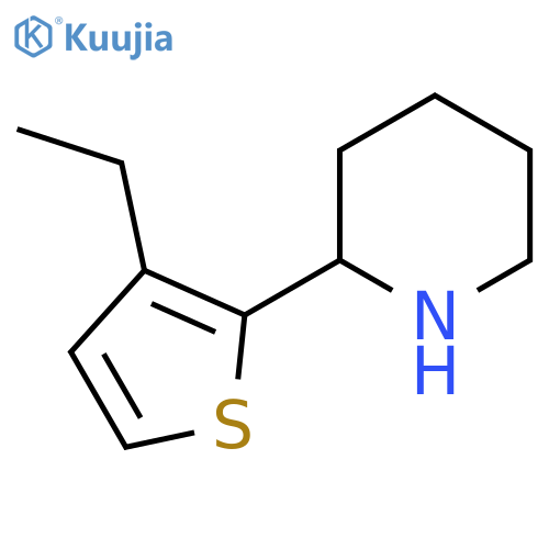 2-(3-Ethylthiophen-2-yl)piperidine structure
