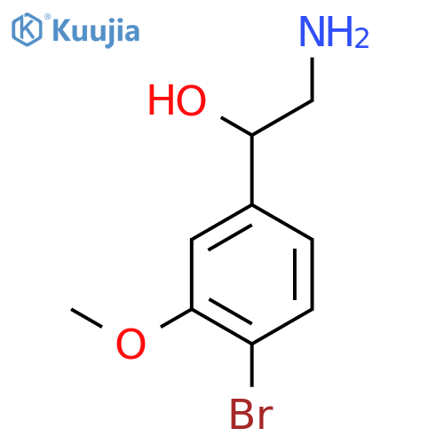 2-amino-1-(4-bromo-3-methoxyphenyl)ethan-1-ol structure