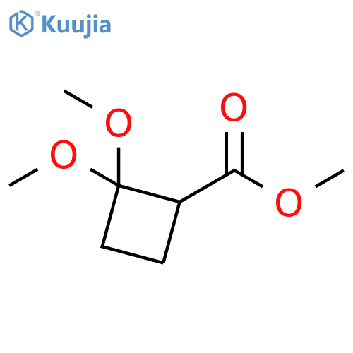 methyl 2,2-dimethoxycyclobutane-1-carboxylate structure