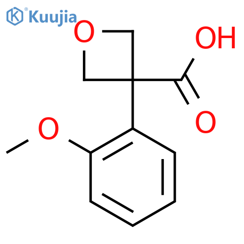 3-(2-Methoxyphenyl)oxetane-3-carboxylic acid structure