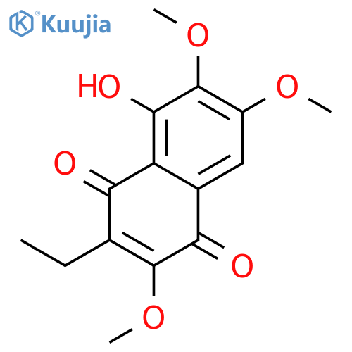 1,4-Naphthalenedione,3-ethyl-5-hydroxy-2,6,7-trimethoxy- structure
