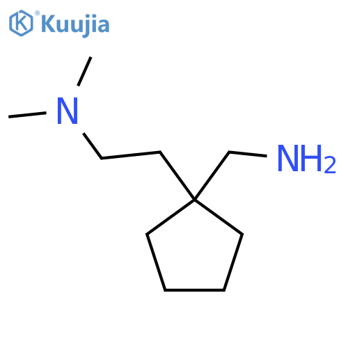 {1-2-(dimethylamino)ethylcyclopentyl}methanamine structure