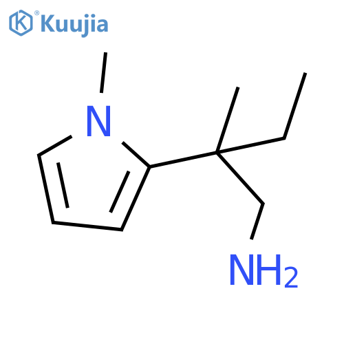 2-Methyl-2-(1-methyl-1h-pyrrol-2-yl)butan-1-amine structure