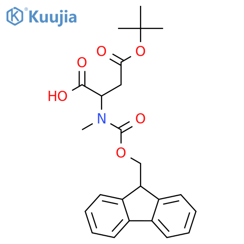Fmoc-Nalpha-methyl-L-aspartic Acid beta-t-butyl Ester structure