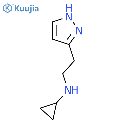 1H-Pyrazole-3-ethanamine, N-cyclopropyl- structure