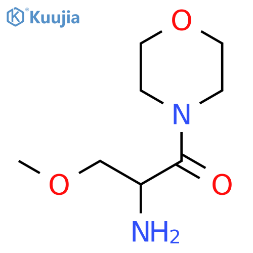 2-amino-3-methoxy-1-(morpholin-4-yl)propan-1-one structure