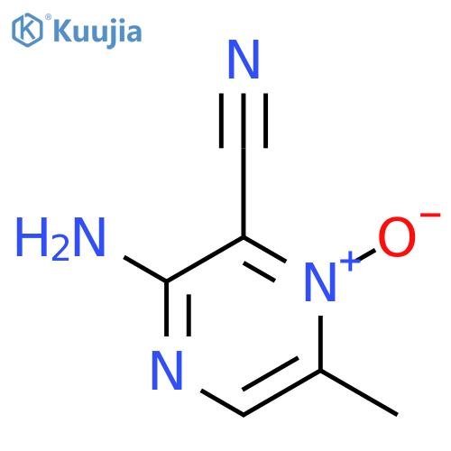 2-Pyrazinecarbonitrile,3-amino-6-methyl-, 1-oxide structure