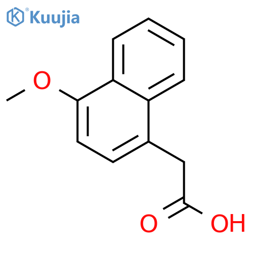 (4-Methoxy-naphthalen-1-yl)-acetic acid structure