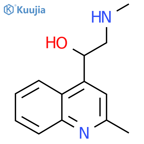 2-(methylamino)-1-(2-methylquinolin-4-yl)ethan-1-ol structure