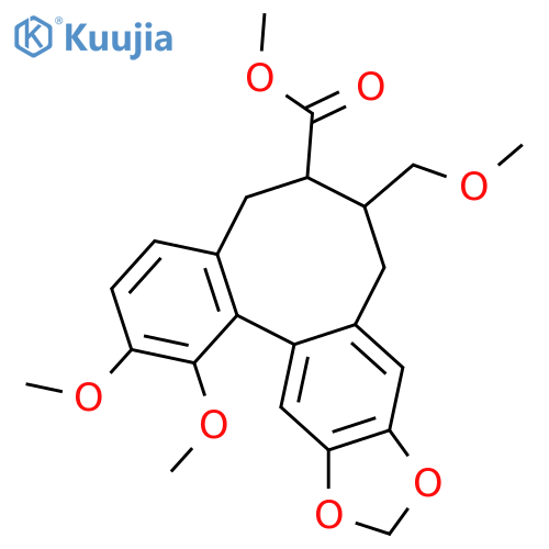 Benzo[3,4]cycloocta[1,2-f][1,3]benzodioxole-6-carboxylic acid, 5,6,7,8-tetrahydro-1,2-dimethoxy-7-(methoxymethyl)-, methyl ester, (6S,7R,13aR)- (9CI) structure