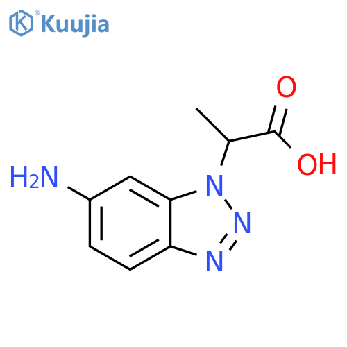 2-(6-Amino-benzotriazol-1-yl)-propionic acid structure