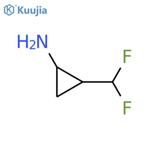 Cyclopropanamine, 2-(difluoromethyl)- structure