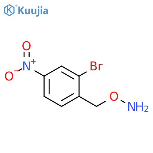 O-(2-bromo-4-nitrophenyl)methylhydroxylamine structure