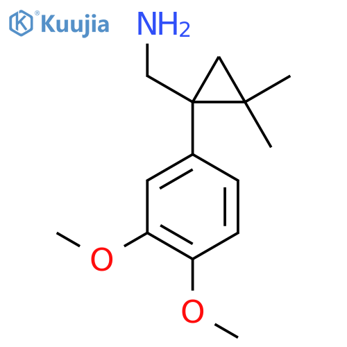 1-(3,4-dimethoxyphenyl)-2,2-dimethylcyclopropylmethanamine structure