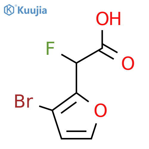 2-(3-Bromofuran-2-yl)-2-fluoroacetic acid structure