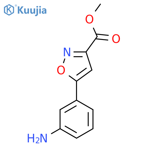 Methyl 5-(3-aminophenyl)isoxazole-3-carboxylate structure