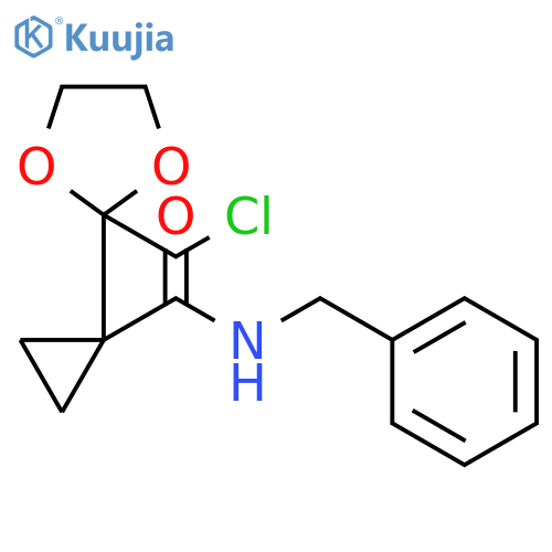 Cyclopropanecarboxamide,1-[2-(chloromethyl)-1,3-dioxolan-2-yl]-N-(phenylmethyl)- structure