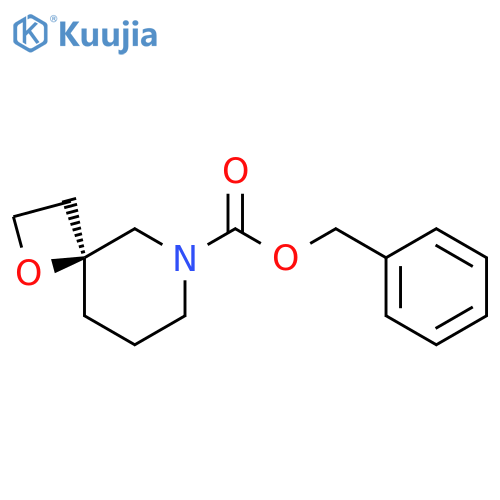 1-Oxa-6-azaspiro[3.5]nonane-6-carboxylic acid, phenylmethyl ester, (4S)- structure