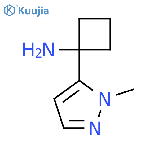 1-(1-methyl-1H-pyrazol-5-yl)cyclobutan-1-amine structure