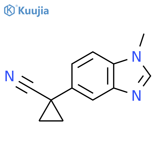 1-(1-methyl-1H-1,3-benzodiazol-5-yl)cyclopropane-1-carbonitrile structure