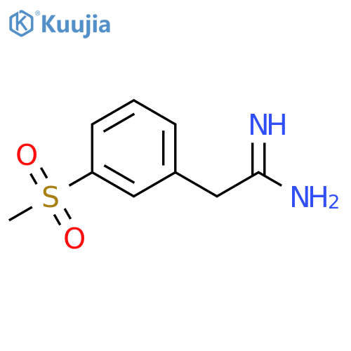 2-(3-methanesulfonylphenyl)ethanimidamide structure
