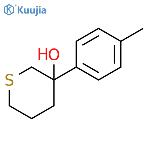 3-(4-methylphenyl)thian-3-ol structure