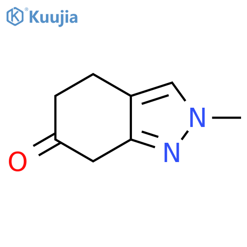 2-methyl-4,5,6,7-tetrahydro-2H-indazol-6-one structure