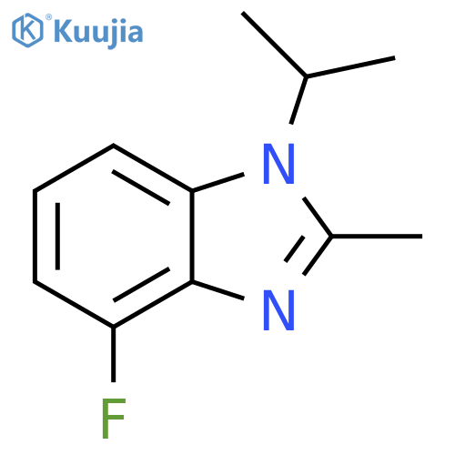 4-Fluoro-1-isopropyl-2-methyl-1H-benzo[d]imidazole structure