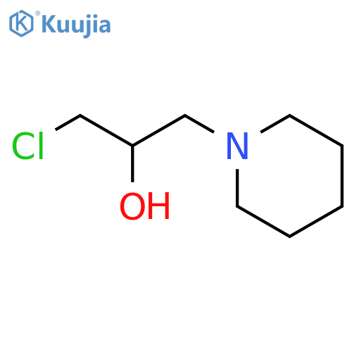 1-chloro-3-(piperidin-1-yl)propan-2-ol structure