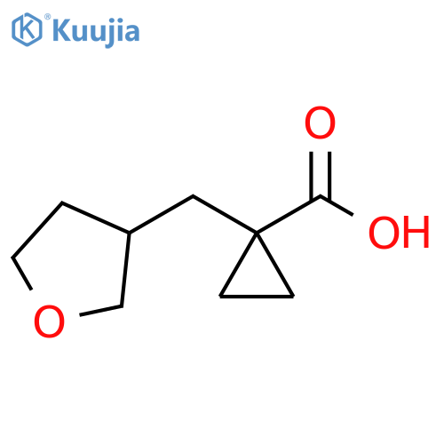 1-(oxolan-3-yl)methylcyclopropane-1-carboxylic acid structure