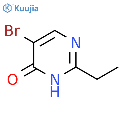 5-bromo-2-ethyl-3,4-dihydropyrimidin-4-one structure