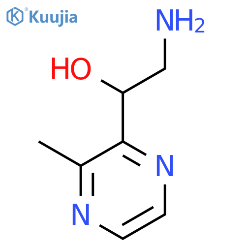 2-Amino-1-(3-methylpyrazin-2-yl)ethan-1-ol structure