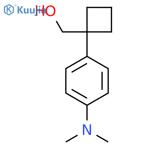 {1-4-(dimethylamino)phenylcyclobutyl}methanol structure