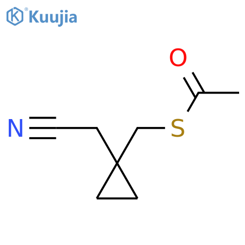 1-(Acetylthiomethyl)cyclopropaneacetonitrile structure