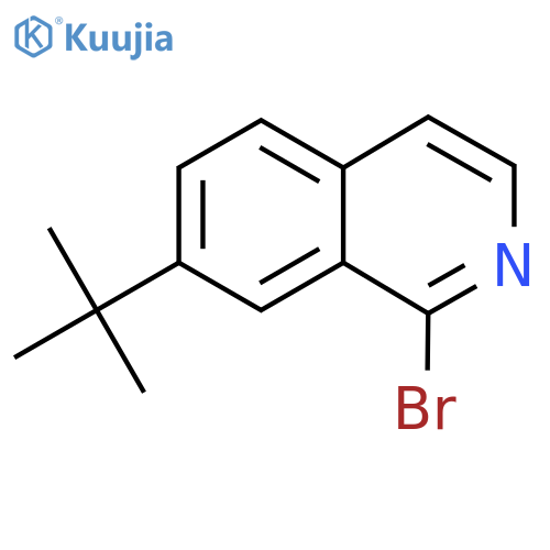 1-Bromo-7-tert-butylisoquinoline structure