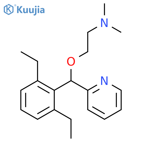 Ethanamine,2-[(2,6-diethylphenyl)-2-pyridinylmethoxy]-N,N-dimethyl- structure