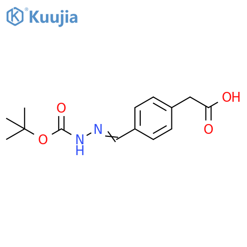 Benzeneacetic acid,4-[[[(1,1-dimethylethoxy)carbonyl]amino]iminomethyl]- structure