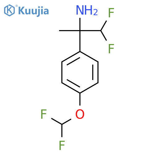2-4-(difluoromethoxy)phenyl-1,1-difluoropropan-2-amine structure