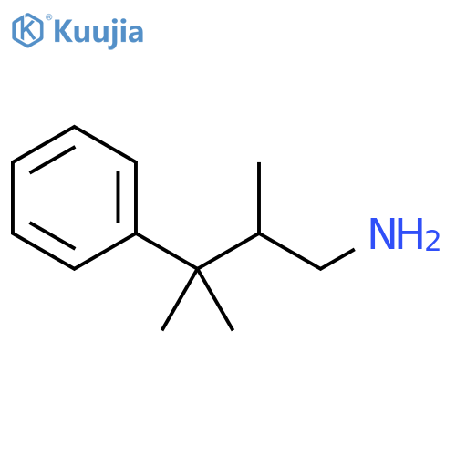 2,3-dimethyl-3-phenylbutan-1-amine structure