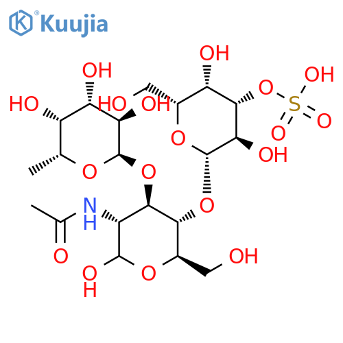 D-Glucose, O-6-deoxy-a-L-galactopyranosyl-(1&reg;3)-O-[3-O-sulfo-b-D-galactopyranosyl-(1&reg;4)]-2-(acetylamino)-2-deoxy- structure