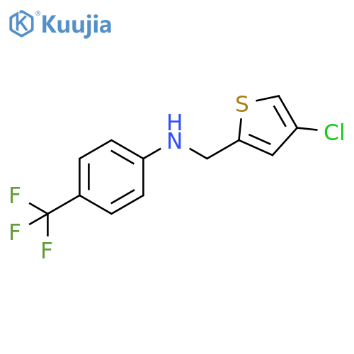N-[(4-chlorothiophen-2-yl)methyl]-4-(trifluoromethyl)aniline structure